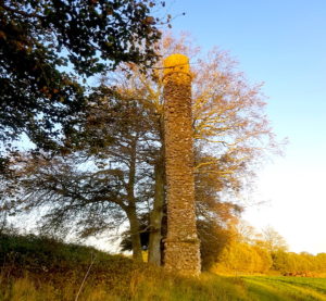 A folly on a hillside in Somerset