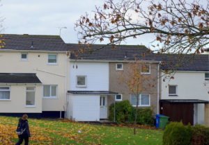 Row of houses from the 1970s